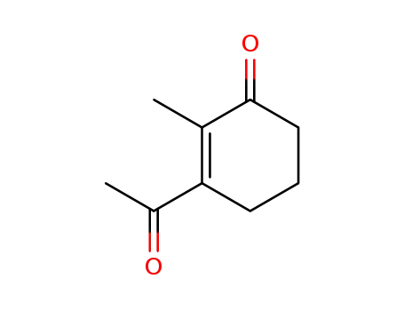Molecular Structure of 37457-17-3 (3-Acetyl-2-methyl-2-cyclohexen-1-one)