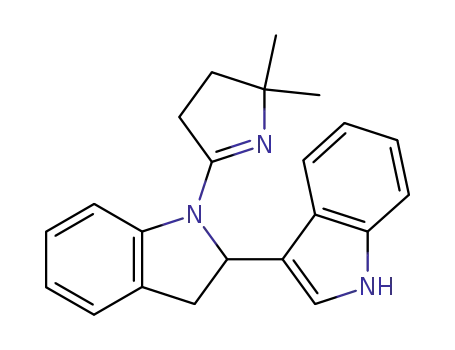2-(1H-インドール-3-イル)-1-(5,5-ジメチル-1-ピロリン-2-イル)インドリン