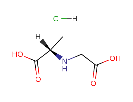 Molecular Structure of 33012-75-8 (2-[(CARBOXYMETHYL)AMINO]PROPANOIC ACID HYDROCHLORIDE)