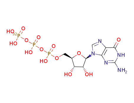 Molecular Structure of 37156-72-2 (GTP, [GAMMA-32P], DISODIUM SALT)