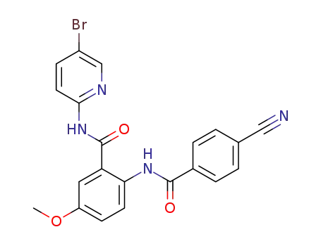 N-(5-Bromo-2-pyridinyl)-2-[(4-cyanobenzoyl)amino]-5-methoxybenzamide