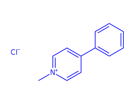 Pyridinium,1-methyl-4-phenyl-, chloride (1:1)