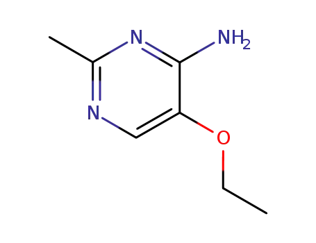 Molecular Structure of 3303-06-8 (4-Pyrimidinamine,  5-ethoxy-2-methyl-)