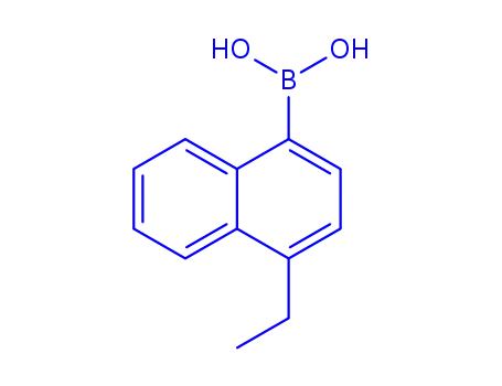 Molecular Structure of 372521-81-8 (Boronic acid, (4-ethyl-1-naphthalenyl)- (9CI))