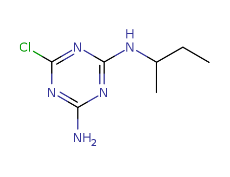 1,3,5-Triazine-2,4-diamine,6-chloro-N2-(1-methylpropyl)-                                                                                                                                                