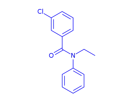 Molecular Structure of 329058-16-4 (3-Chloro-N-ethyl-N-phenylbenzaMide, 97%)