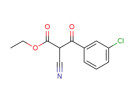 Molecular Structure of 3288-45-7 (2-CYANO-3-(3-CHLOROPHENYL)-3-HYDROXYPROPENOIC ACID ETHYL ESTER)