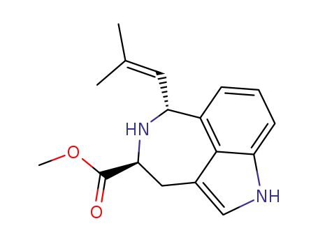 methyl (4S,6R)-3,4,5,6-tetrahydro-6-(2-methyl-1-propenyl)-1H-azepino[5,4,3-cd]indole-4-carboxylate