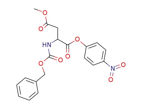 Molecular Structure of 3304-57-2 (4-methyl 1-(4-nitrophenyl) N-[(benzyloxy)carbonyl]aspartate)
