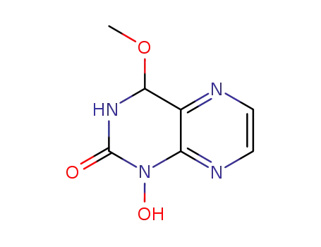 Molecular Structure of 37440-33-8 (1-hydroxy-4-methoxy-3,4-dihydropteridin-2(1H)-one)