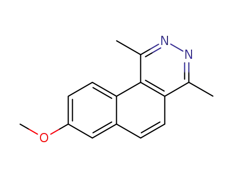 Molecular Structure of 87892-14-6 (8-Methoxy-1,4-dimethylbenzo<f>phthalazin)