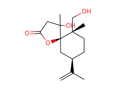 (5R,6S,9R)-4-Hydroxy-6-hydroxymethyl-9-isopropenyl-4,6-dimethyl-1-oxa-spiro[4.5]decan-2-one