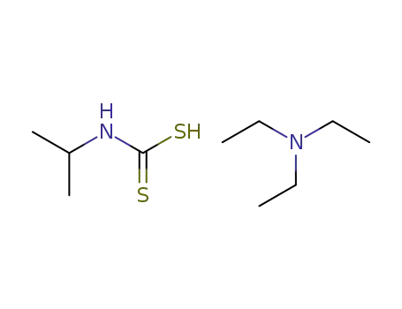Molecular Structure of 64221-10-9 (Carbamodithioic acid, (1-methylethyl)-, compd. with
N,N-diethylethanamine (1:1))