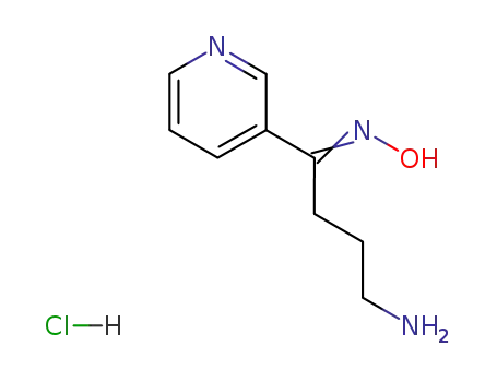 Molecular Structure of 374063-99-7 (4-AMINO-1-PYRIDIN-3-YLBUTAN-1-ONE OXIME MONOHYDROCHLORIDE)