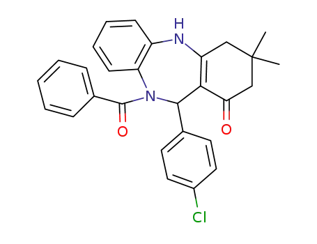 10-benzoyl-11-(4-chlorophenyl)-3,3-dimethyl-2,3,4,5,10,11-hexahydro-1H-dibenzo[b,e][1,4]diazepin-1-one