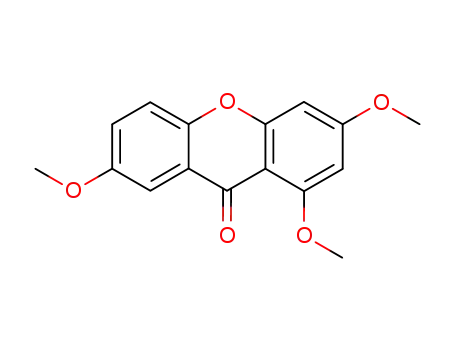 Molecular Structure of 3722-54-1 (9H-Xanthen-9-one, 1,3,7-trimethoxy-)