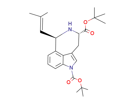 6-(2-methyl-propenyl)-3,4,5,6-tetrahydro-azepino[5.4.3-cd]indole-1,4-dicarboxylic acid di-tert-butyl ester