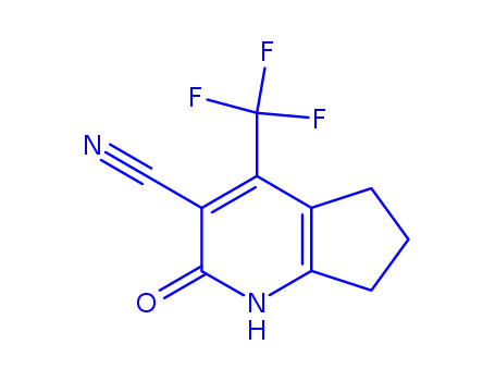 Molecular Structure of 371967-27-0 (2-OXO-4-TRIFLUOROMETHYL-2,5,6,7-TETRAHYDRO-1H-[1]PYRIDINDINE-3-CARBONITRILE)