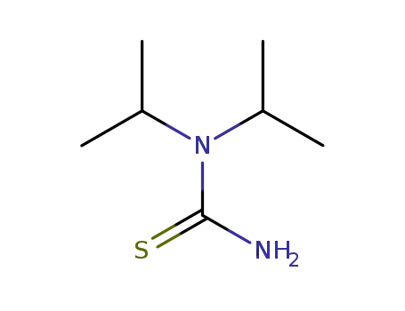Molecular Structure of 78751-35-6 (Thiourea,  N,N-bis(1-methylethyl)-)