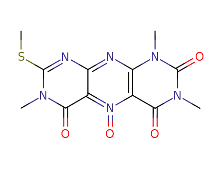 1,3,6-trimethyl-7-(methylthio)pyrimido<5,4-g>pteridine-2,4,5-(1H,3H,6H)-trione 10-oxide
