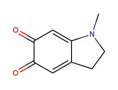 Molecular Structure of 3736-29-6 (2,3-Dihydro-1-methyl-1H-indole-5,6-dione)
