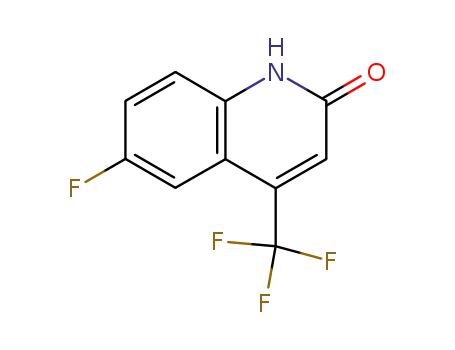 Molecular Structure of 328956-08-7 (6-Fluoro-4-(trifluoromethyl)-2(1H)-quinolinone)