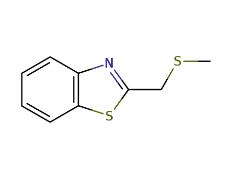 Molecular Structure of 37859-40-8 (Benzothiazole, 2-[(methylthio)methyl]- (9CI))