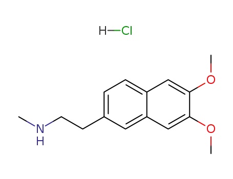 Molecular Structure of 37707-89-4 (2-(6,7-dimethoxynaphthalen-2-yl)-N-methylethanamine)