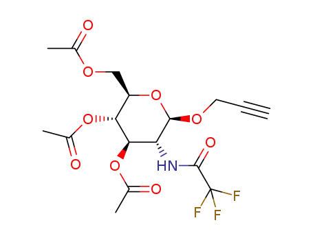 (2R,3S,4R,5R,6R)-2-(acetoxymethyl)-6-(prop-2-yn-1-yloxy)-5-(2,2,2-trifluoroacetamido)tetrahydro-2H-pyran-3,4-diyl diacetate