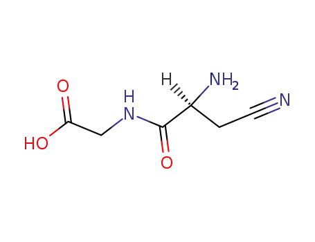Molecular Structure of 72378-51-9 (β-cyanoalanylglycine)