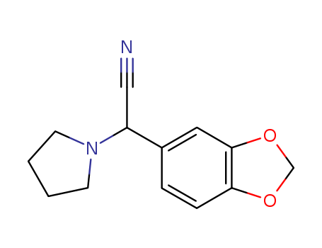 1-Pyrrolidineacetonitrile,a-1,3-benzodioxol-5-yl- cas  37673-03-3