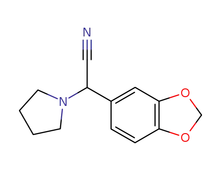 1,3-benzodioxol-5-yl(pyrrolidin-1-yl)acetonitrile