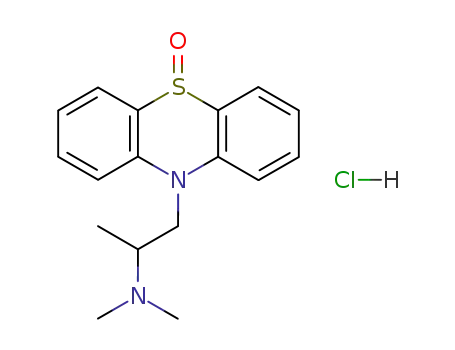 Molecular Structure of 5306-81-0 (Promethiazine sulfoxide hydrochloride)