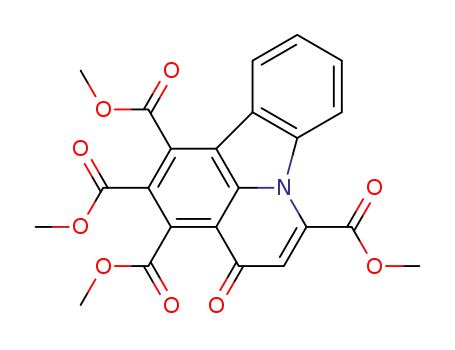Molecular Structure of 37914-17-3 (4-Oxo-4H-pyrido[3,2,1-jk]carbazole-1,2,3,6-tetracarboxylic acid tetramethyl ester)