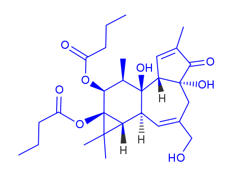 Butanoic acid,(1aR,1bS,4aR,7aS,7bS,8R,9R,9aS)-1,1a,1b,4,4a,5,7a,7b,8,9-decahydro-4a,7b-dihydroxy-3-(hydroxymethyl)-1,1,6,8-tetramethyl-5-oxo-9aH-cyclopropa[3,4]benz[1,2-e]azulene-9,9a-diylester