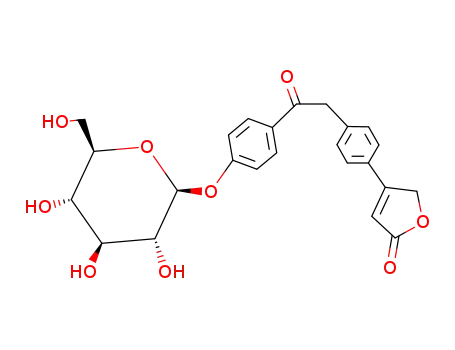 Molecular Structure of 37636-71-8 (lactonic deoxybenzoin glucoside)