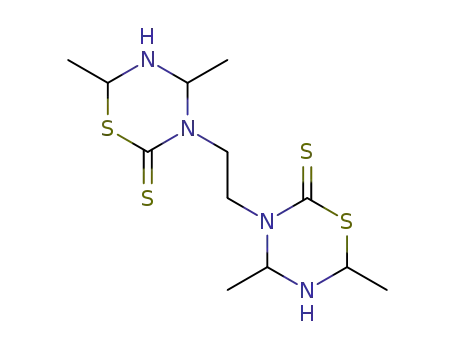 Molecular Structure of 3773-49-7 (ETHYLEN-BIS-(4,6-DIMETHYL-TETRAHYDRO-1,3,5-THIADIAZIN-2-THION))