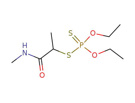 Phosphorodithioic acid,O,O-diethyl S-[1-methyl-2-(methylamino)-2-oxoethyl] ester
