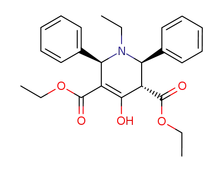 (+/-)-1-ethyl-4-hydroxy-2<i>t</i>,6<i>t</i>-diphenyl-1,2,3,6-tetrahydro-pyridine-3<i>r</i>,5-dicarboxylic acid diethyl ester
