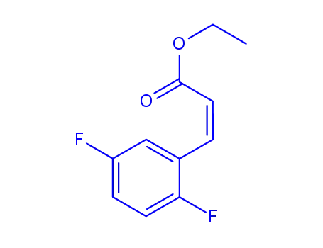 Molecular Structure of 375368-91-5 (ethyl 3-(2,5-difluorophenyl)acrylate)
