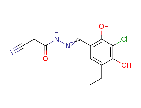 5-Aethyl-3-chlor-2,4-dihydroxy-benzaldehyd-cyanacetylhydrazon