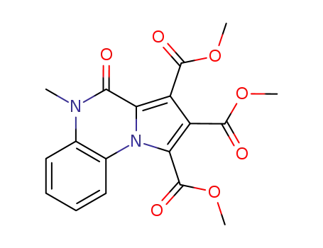 4,5-Dihydro-5-methyl-4-oxopyrrolo[1,2-a]quinoxaline-1,2,3-tricarboxylic acid trimethyl ester