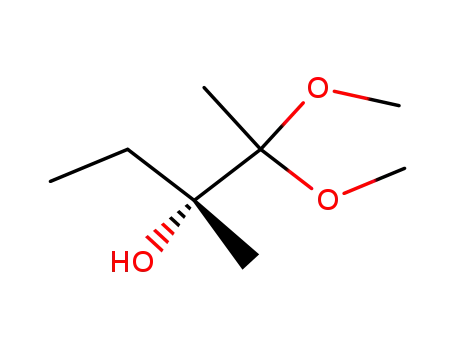 (<i>R</i>)-2,2-dimethoxy-3-methyl-pentan-3-ol
