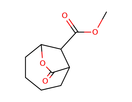 Molecular Structure of 37746-07-9 (methyl 8-oxo-7-oxabicyclo[4.2.1]nonane-9-carboxylate)