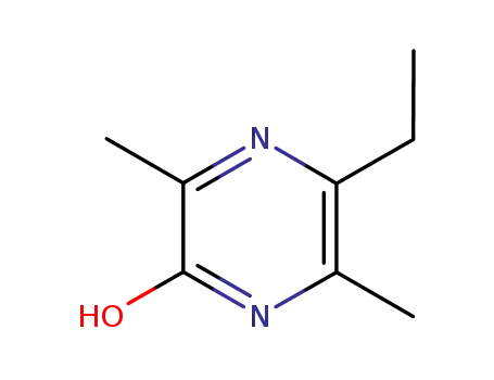 Molecular Structure of 33216-89-6 (2(1H)-Pyrazinone,5-ethyl-3,6-dimethyl-(9CI))