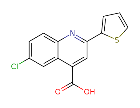 6-chloro-2-(2-thienyl)quinoline-4-carboxylic acid(SALTDATA: FREE)