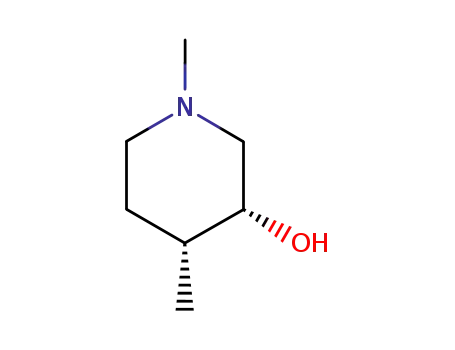 Molecular Structure of 37835-50-0 (3-Piperidinol, 1,4-dimethyl-, cis-)