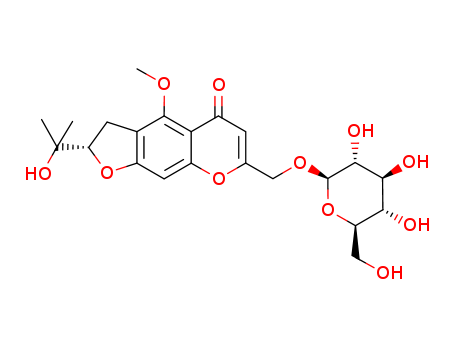 5H-Furo[3,2-g][1]benzopyran-5-one,7-[(b-D-glucopyranosyloxy)methyl]-2,3-dihydro-2-(1-hydroxy-1-methylethyl)-4-methoxy-,(2S)-