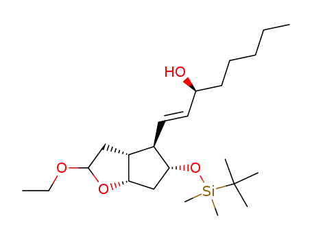 (E)-(S)-1-[(3aR,4R,5R,6aS)-5-(tert-Butyl-dimethyl-silanyloxy)-2-ethoxy-hexahydro-cyclopenta[b]furan-4-yl]-oct-1-en-3-ol