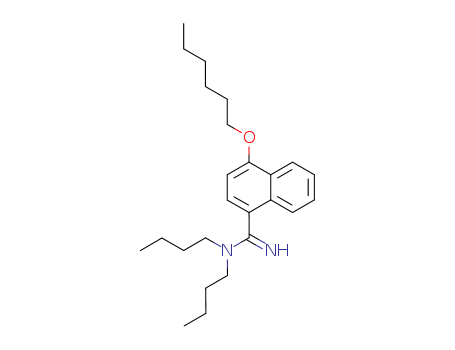 1-Naphthalenecarboximidamide,N,N-dibutyl-4-(hexyloxy)-